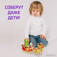 Конструктор Unicon 3D Сани Деда Мороза со светодиод. гирляндой 6753945