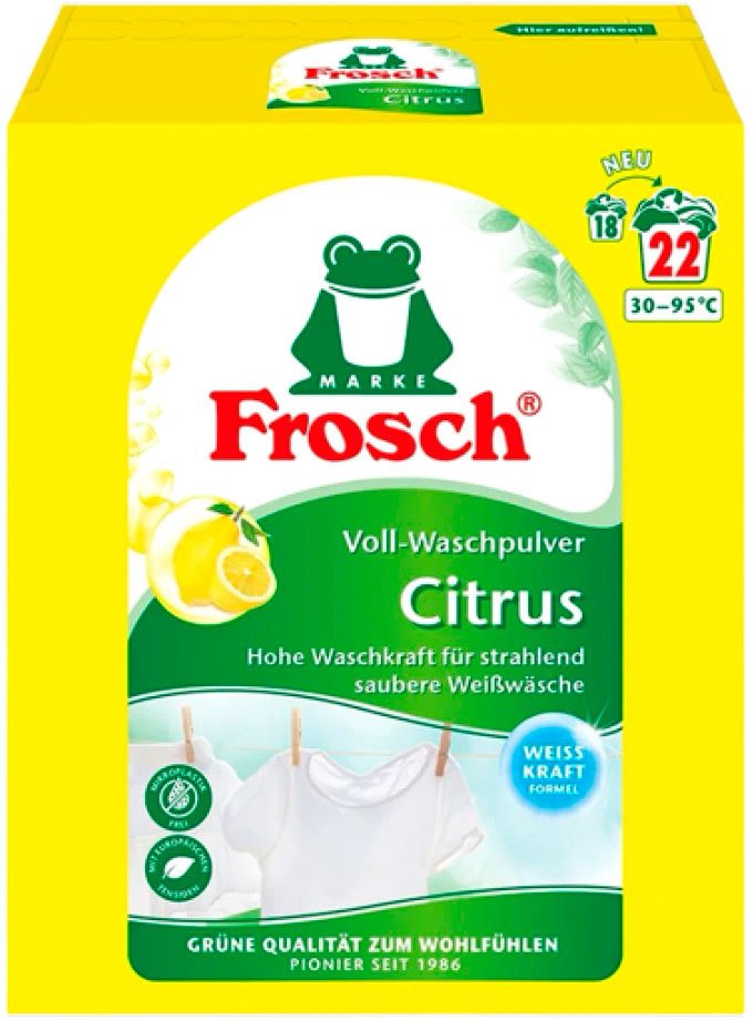 

Стиральный порошок Frosch Цитрус 1.45 кг