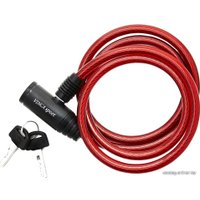 Тросовый велосипедный замок Vinca Sport красный [102.102]