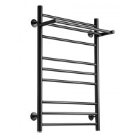 Полотенцесушитель Ростела Свирель V+ 1" 10 перекладин 50x80 см (черный)