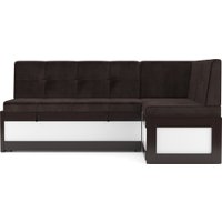Угловой диван Мебель-АРС Нотис 211х82х135.5 см M11-28-15 (кордрой коричневый)