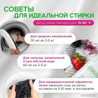 Гель для стирки Synergetic 2 в 1 с пятновыводителем, гипоаллергенный 3.75 л