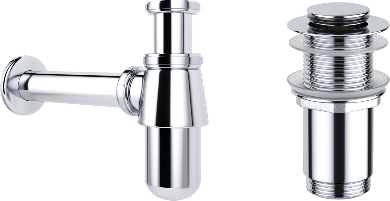 

Сифон Wellsee Drainage System 182103002 (сифон, донный клапан, хром)