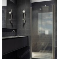 Душевая дверь MaybahGlass 198x99 MGD-445-5 (сатин стекло/хром матовый)