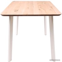 Кухонный стол ОКА Майон 130x80x74 (дуб натуральный/белый)