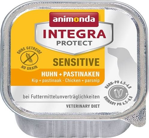

Консервированный корм для собак Animonda Integra Protect Sensitive c курицей и пастернаком 150 г