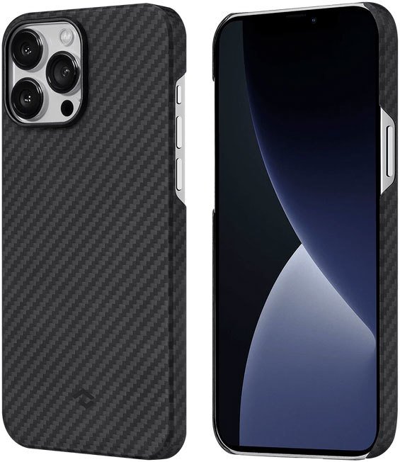 

Чехол для телефона Pitaka MagEZ Case 2 для iPhone 13 Pro (twill, черный/серый)