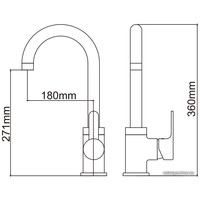 Смеситель Ledeme H03 L4003W (белый)