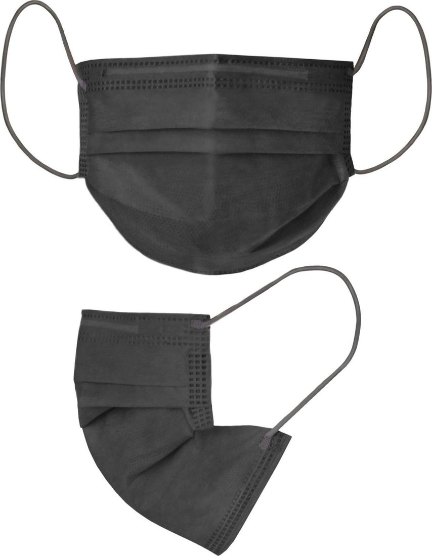 

Одноразовая медицинская маска Beajoy SMS 4-х слойная SMS (100 шт, черный)