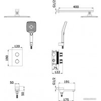 Душевая система  Vieir V25004-3S