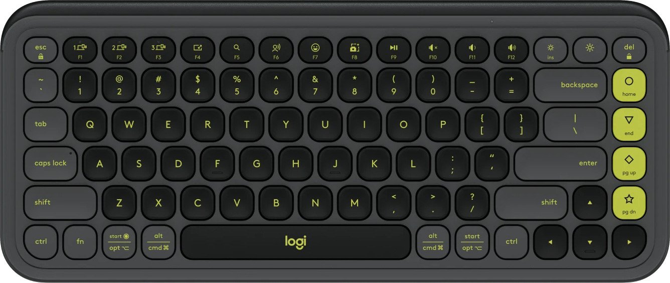Клавиатура Logitech Pop Icon Keys 920-013087 (графитовый/зеленый, с гравировкой)