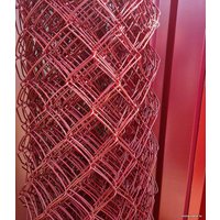 Строительная сетка Сетка-рабица в ПВХ 55х55 2.4мм 1.8x10м (рубиновый)