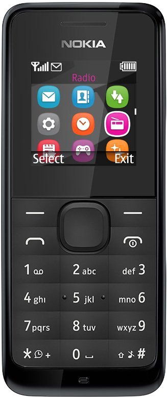

Кнопочный телефон Nokia 105 Classic (черный)