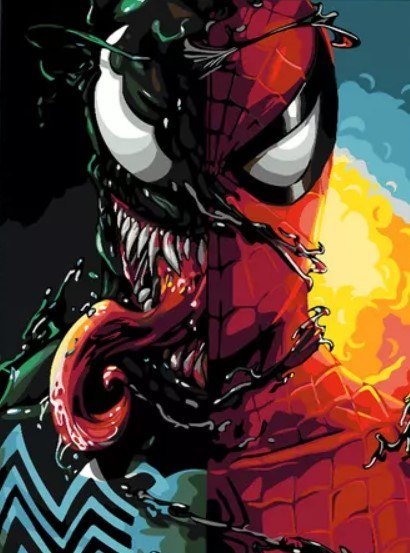 

Картина по номерам PaintLine Человек-Паук и Веном PL-00318