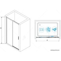 Душевая дверь RGW LE-12 190
