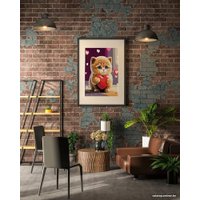Картина по номерам PaintLine Котенок с сердечком 2037650518683