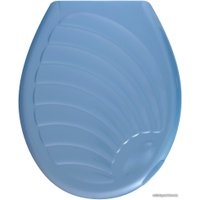 Сиденье для унитаза Мультидом СГ72-92 (ракушка, голубой)