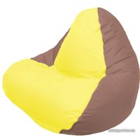 Кресло-мешок Flagman Relax Г4.1-031 (желтый, коричневый)