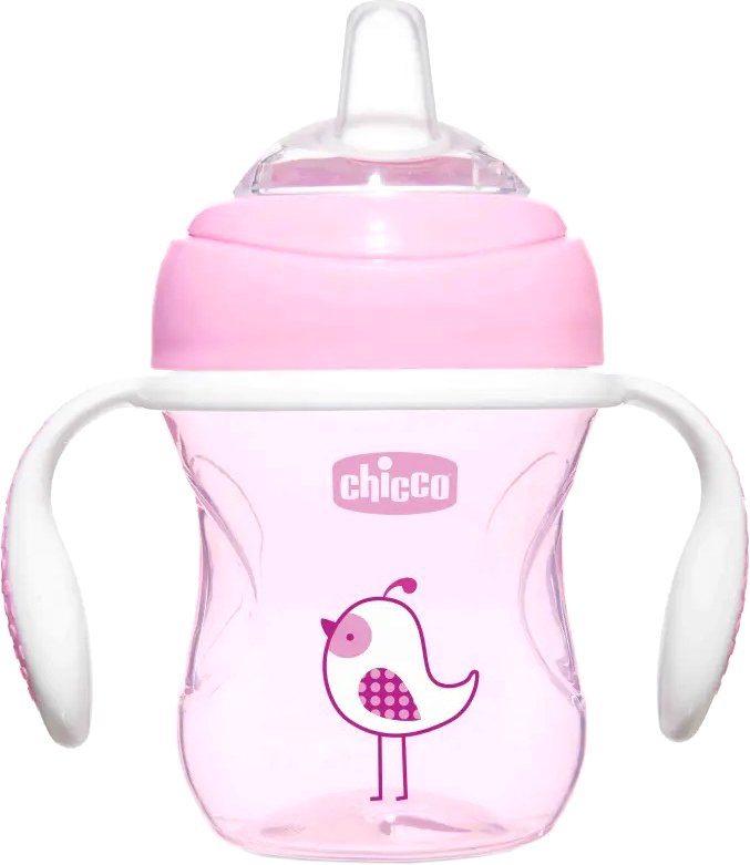 

Поильник Chicco Transition Cup 340728529 (200мл, розовый)