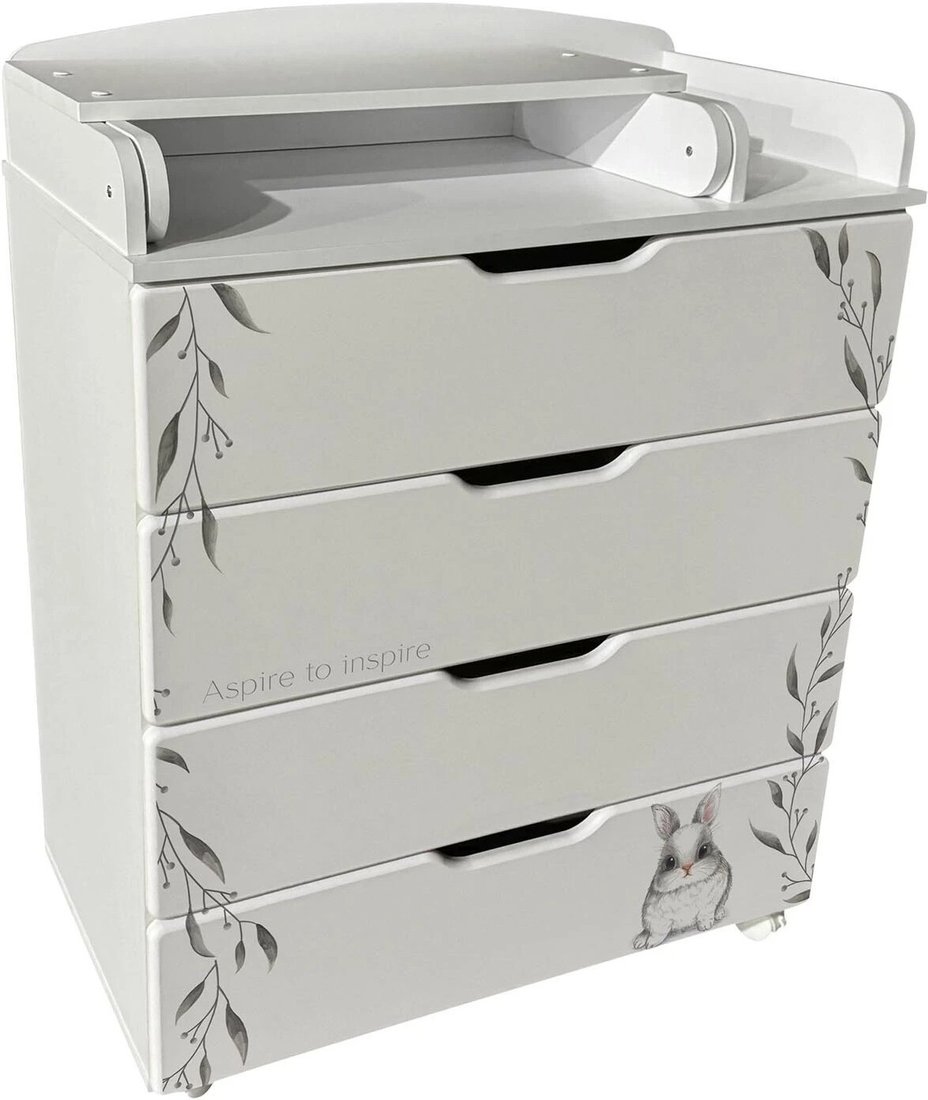 

Детский комод Indigo Baby Line 800/4 ЛДСП/МДФ (зайка)