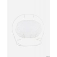 Подвесной диван M-Group Лежебока 11180109 (с белым ротангом/серая подушка)