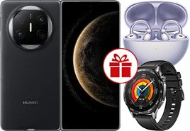 

Смартфон Huawei Mate X6 ICL-LX9 12GB/512GB (черный) + наушники FreeClip + умные часы Watch GT 5 46 мм (черный)