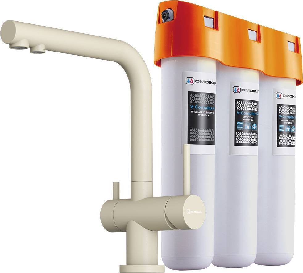 

Смеситель Omoikiri Nagano-BE-P + Pure drop Lite
