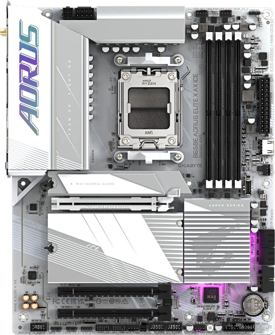 

Материнская плата Gigabyte B650E Aorus Elite X AX ICE