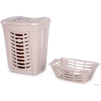 Корзина Полесье №1 с крышкой и корзинкой 07619 (темно-кремовый)