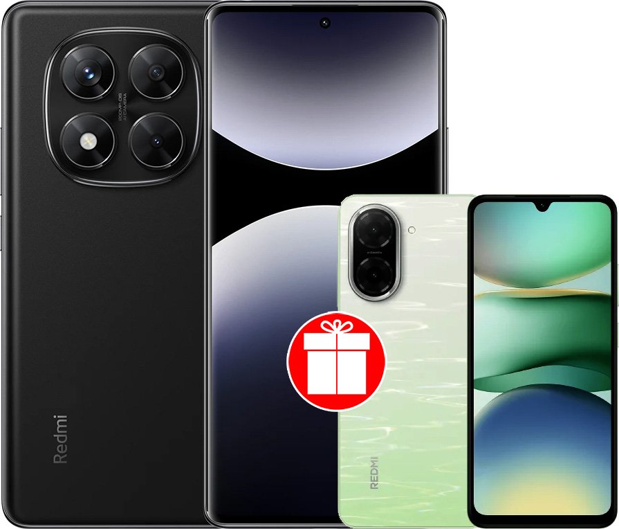 

Телефон Xiaomi Redmi Note 14 Pro 8GB/256GB международная версия (черный) + Xiaomi Redmi A5 3GB/64GB (зеленое озеро) по акции