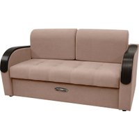 Диван Сириус Лидер-1 НПБ 185x110 (Eva 02 велюр светло-бежевый)