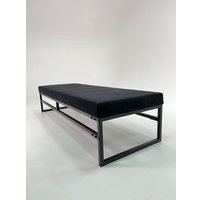 Диван N3 ЛофтБрик Комфорт 200х70х46 см без спинки (черный)