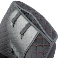 Накидка на автомобильное сидение Car Performance CUS-1012 BK/RD (алькантара, черный/красный)