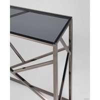 Консольный стол Stool Group Арт Деко 115x30 ECST-015-BG-SK (стекло Smoke/сталь темный хром)