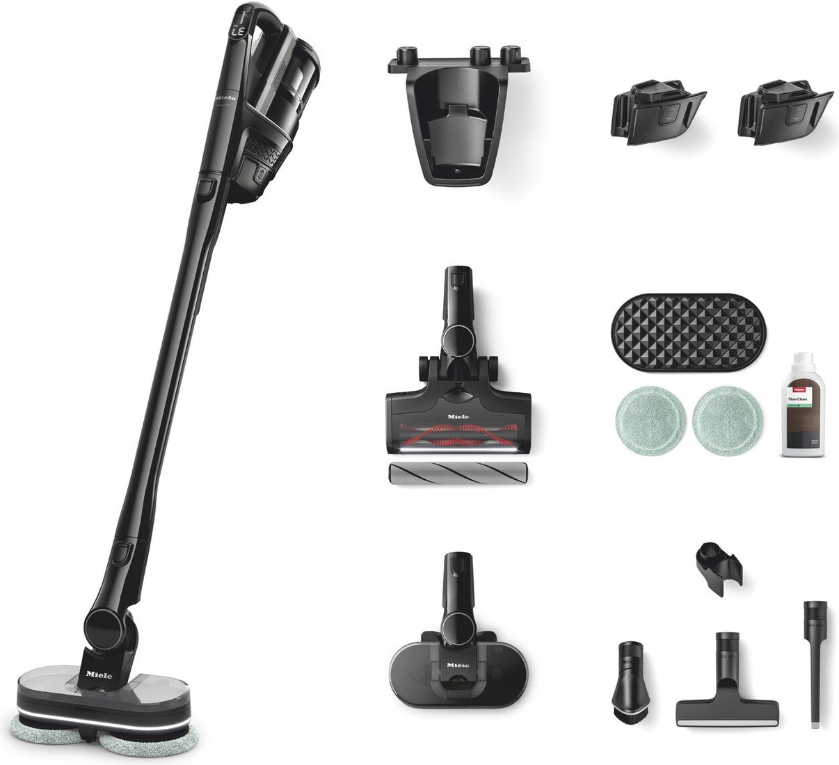 Пылесос Miele Triflex HX3 Plus Aqua ObsidianBlack SWDL0 (черный обсидиан)