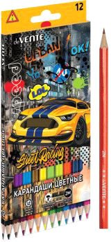 

Набор цветных карандашей deVente Street Racing 5022106 (12 шт)