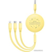 Кабель Baseus CB000063 USB Type-A - Lightning/USB Type-C/microUSB (1.1 м, желтый)
