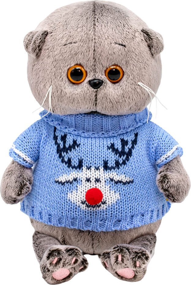 

Классическая игрушка BUDI BASA Collection Басик Baby в свитере с оленем BB-130