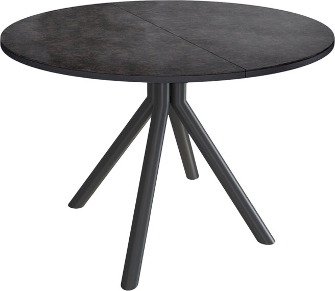 

Кухонный стол Kenner AR1000 опоры круглые (черный/керамика темно-серый)