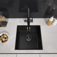 Кухонная мойка ARFEKA ECO AR 450*450 BLACK PVD NANO DECOR