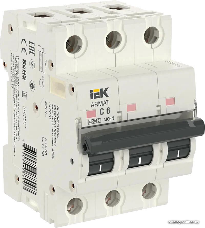 Выключатель автоматический IEK AR-M06N-3-C006