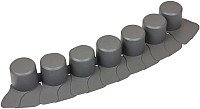 

Бордюр садовый Prosperplast Palisada Ogrodowa IPAL7-S443 (серый)