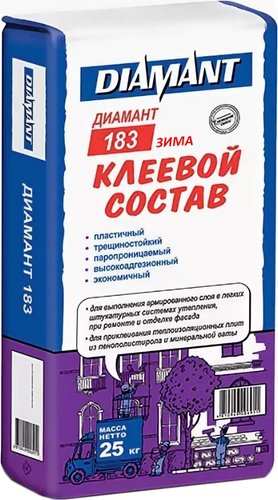 Клеевой состав для теплоизоляции Diamant 183 Зима (25 кг)