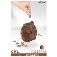 3Д-пазл Eco-Wood-Art Совушка - копилка