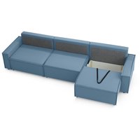 Диван Mio Tesoro Дюссельдорф 293 1.5ек-1.5ек-1.5ек (1175 Savanna Plus Blue)