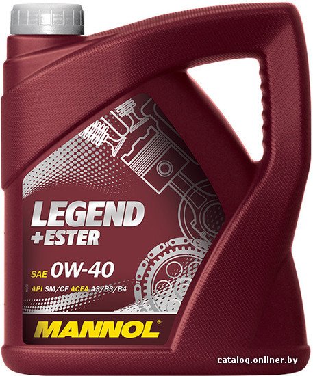 Моторное масло Mannol LEGEND+ESTER 0W-40 4л