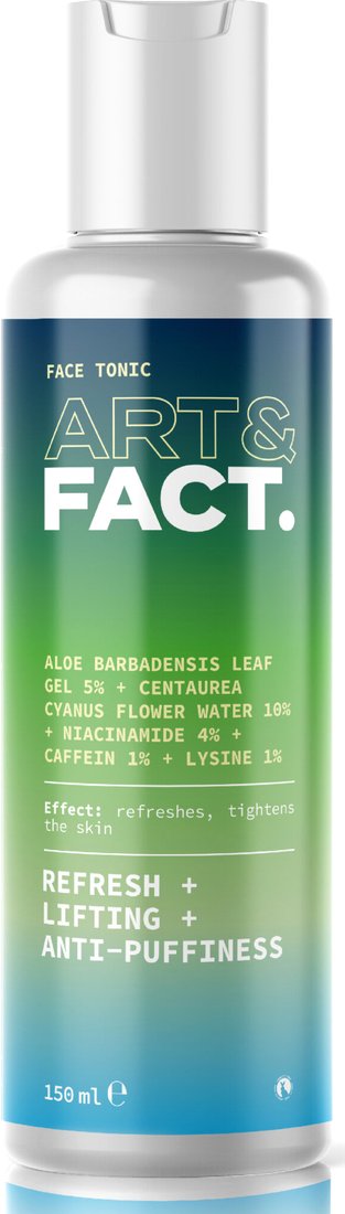 

Art&Fact Тоник для лица Aloe Barbad Leaf Gel 5%+Centaurea Cyanus Flower Water лимфодренажный 150 мл