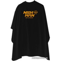Пеньюар для клиента Nishman Black (желтое лого)