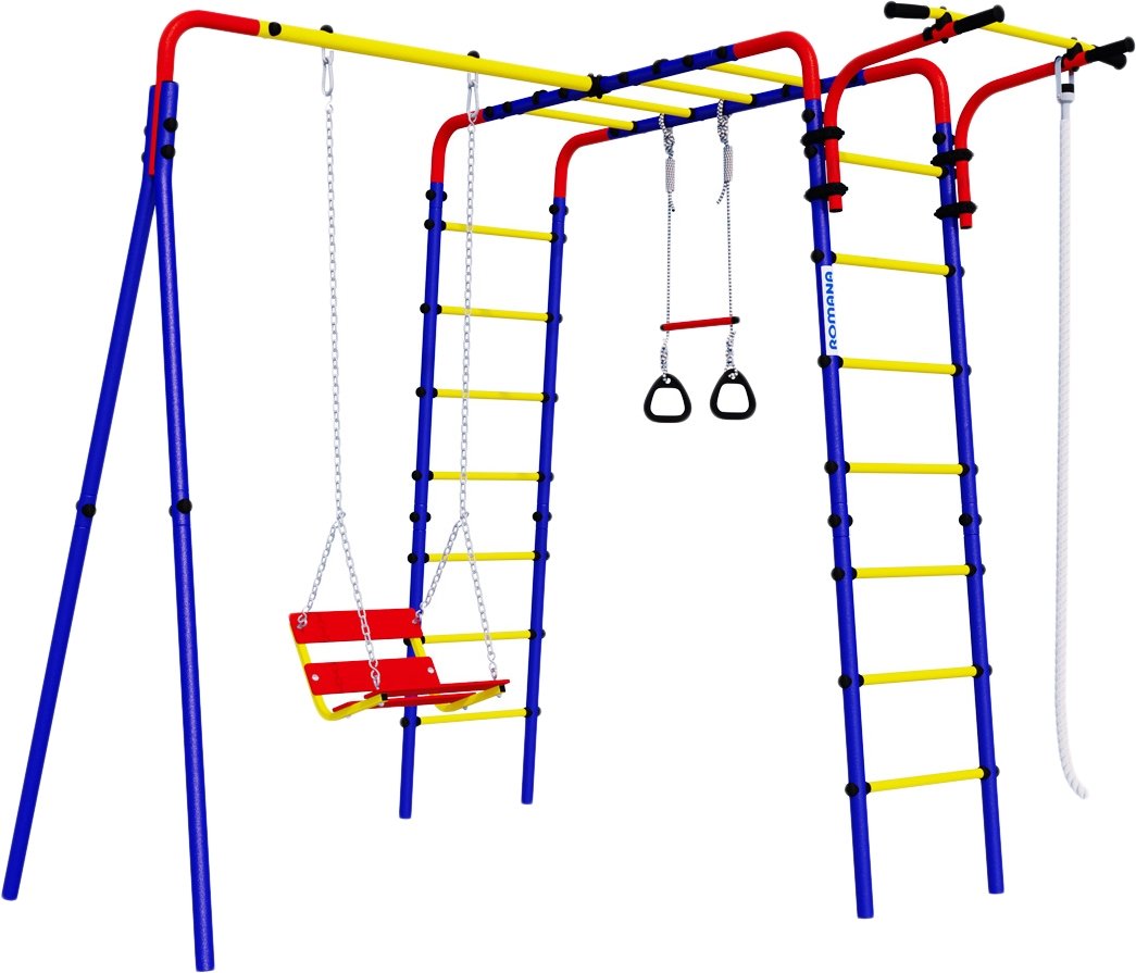 

Детский спортивный комплекс Romana Веселая лужайка-2 R.103.25.04 + 1.Д-26.02 (качели цепные)