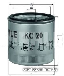 Топливный фильтр Mahle Knecht KC20